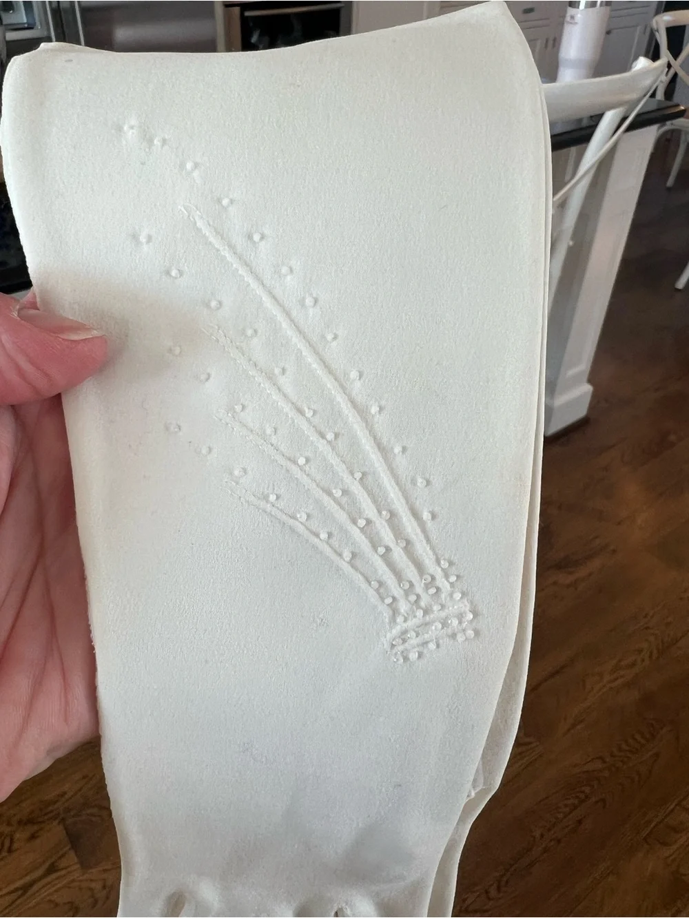 Elegant White Women's Evening Gloves
